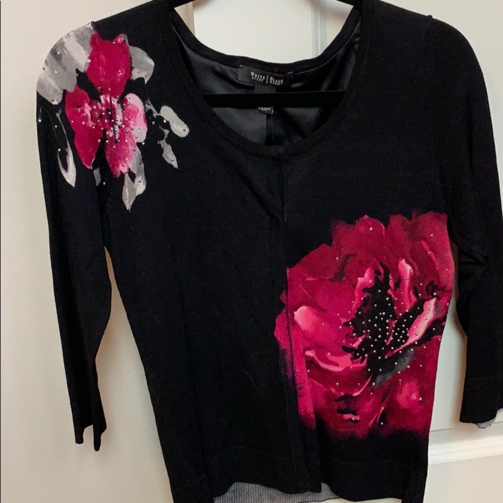 Button down floral blouse